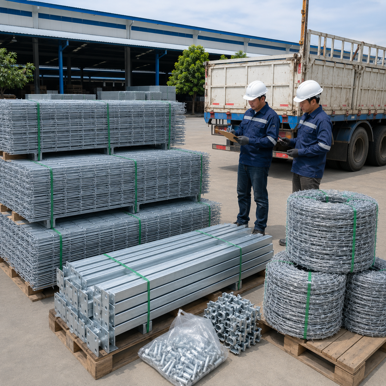 BRC fencing materials prepared for project delivery
